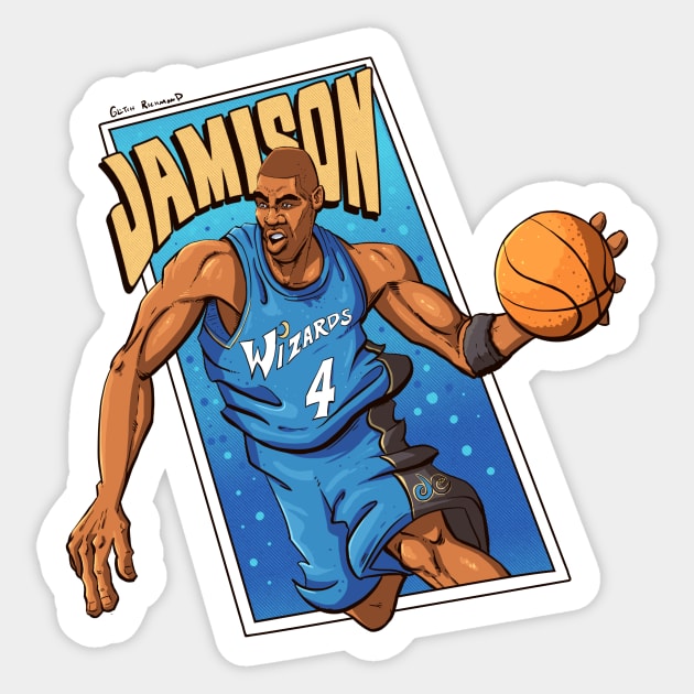 Antawn Jamison Sticker by glitchrichmond